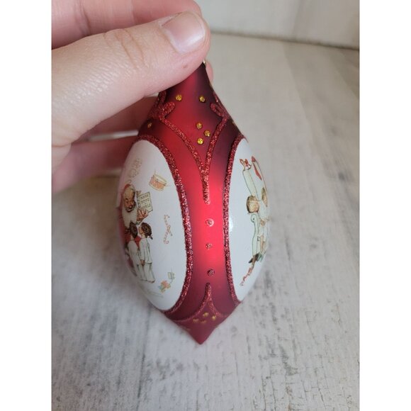 Hallmark waiting for Santa special edition Norman Rockwell ornament Xmas - Picture 4 of 8